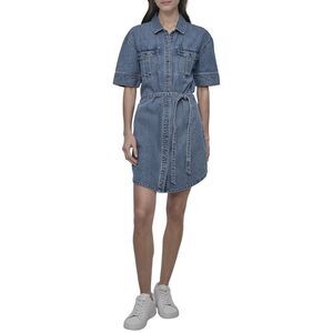 Dkny Womens  Self Belted Shirt Utility Dress